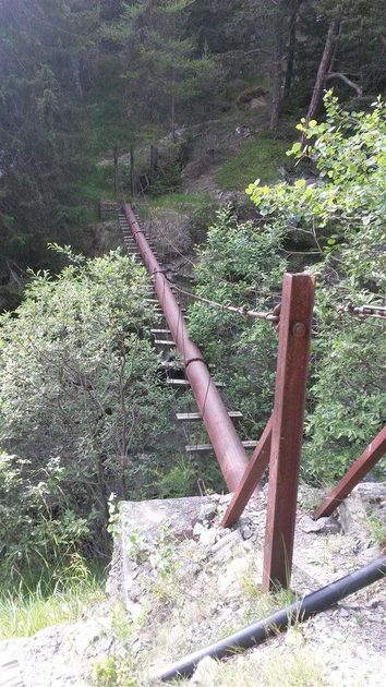 Metal Bridge above St Nicholas