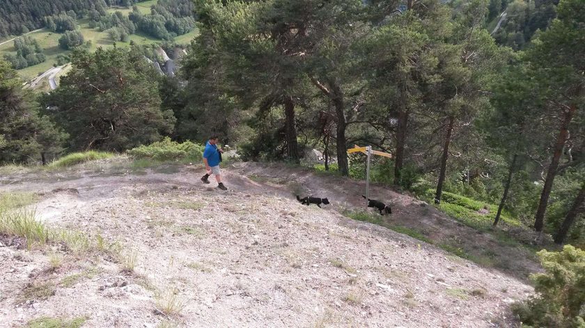 Walking above St Nicholas