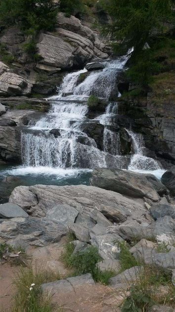 Waterfall at Lilaz, Cogne