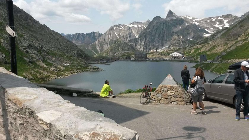 The Lake at the tope of Grand St Bernado Pass
