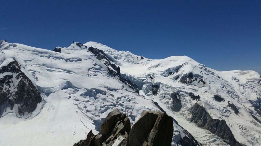 Views going up to Mont Blanc